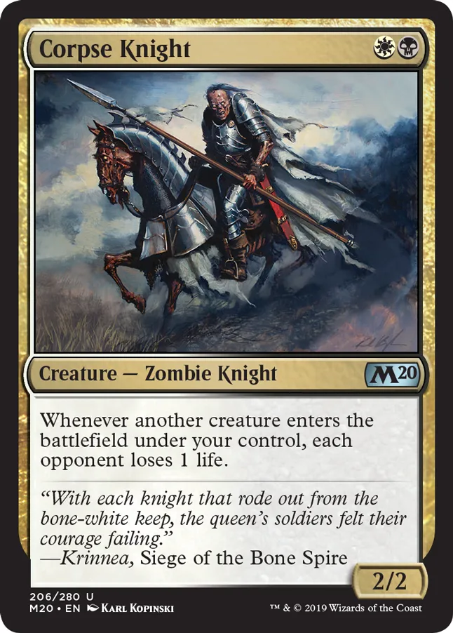 MTG Canarias - M20 206 - Corpse Knight