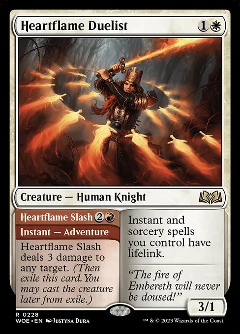 Duelista del fuego interior // Filo del fuego interior
