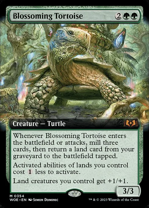 Tortuga floreciente