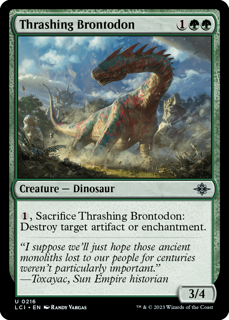 MTG Canarias - LCI 0216 - Thrashing Brontodon