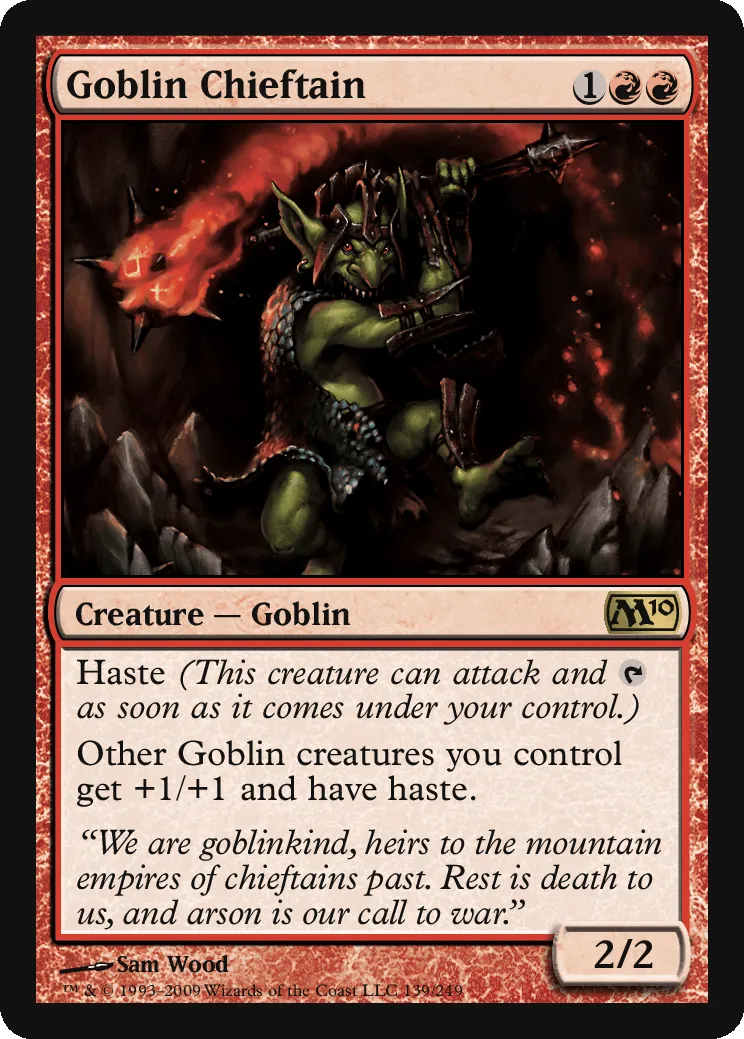 MTG Canarias - M10 139 - Goblin Chieftain