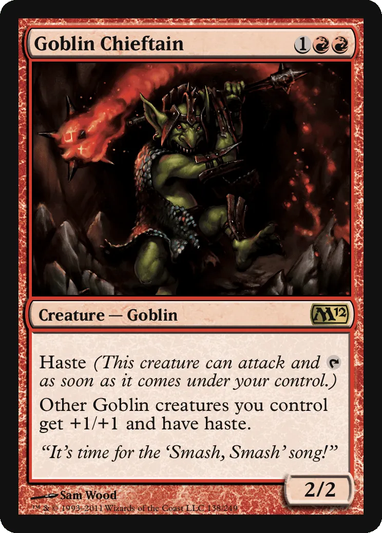MTG Canarias - M12 138 - Goblin Chieftain