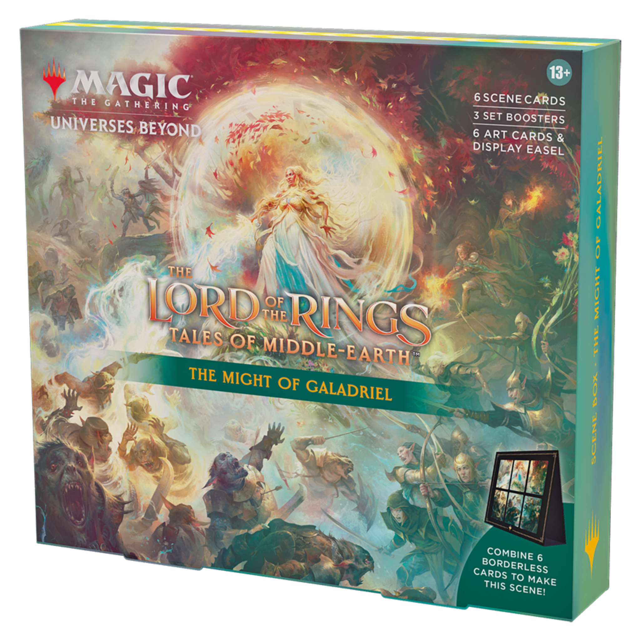 Caja de Escena de Magic The Gathering El poder de Galadriel de El Señor de los Anillos relatos de la Tierra Media (en inglés)