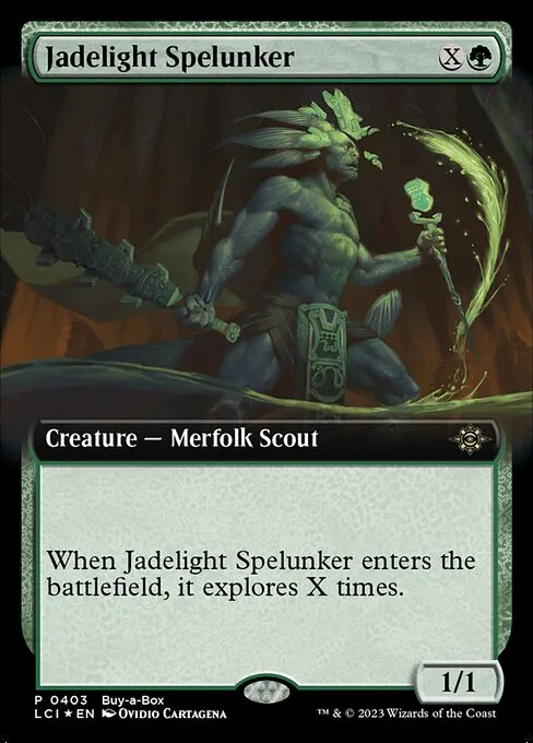 Espeleólogo luz de jade