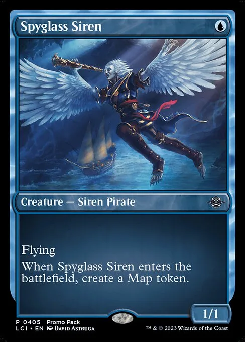 Sirena con catalejo