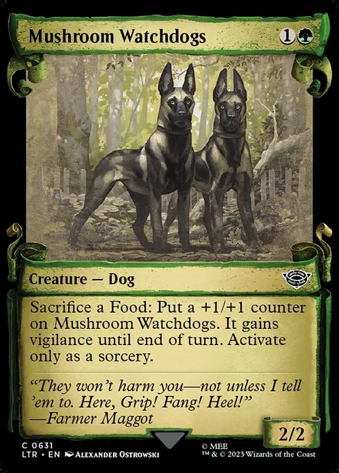 Perros guardianes de setas