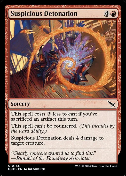 Detonación sospechosa