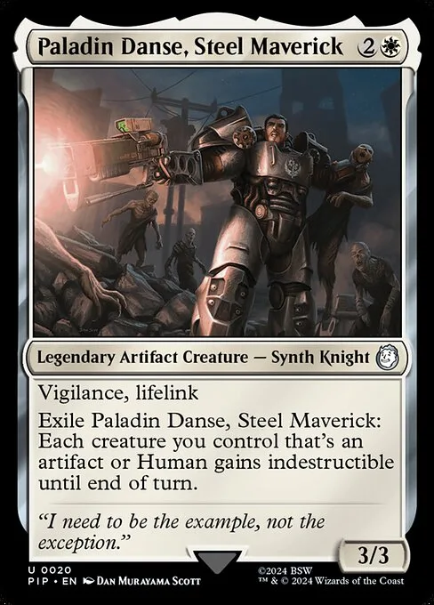 Paladín Danse, disidente de acero