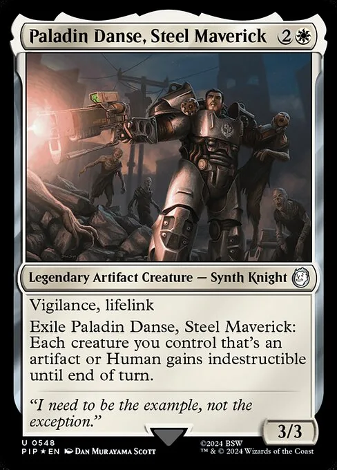 Paladín Danse, disidente de acero
