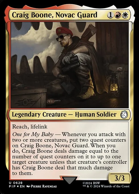 Craig Boone, guardia de Novac