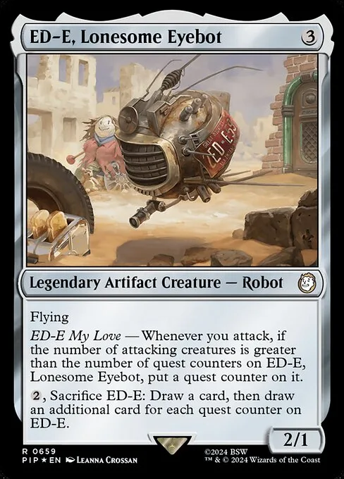 ED-E, ojobot solitario