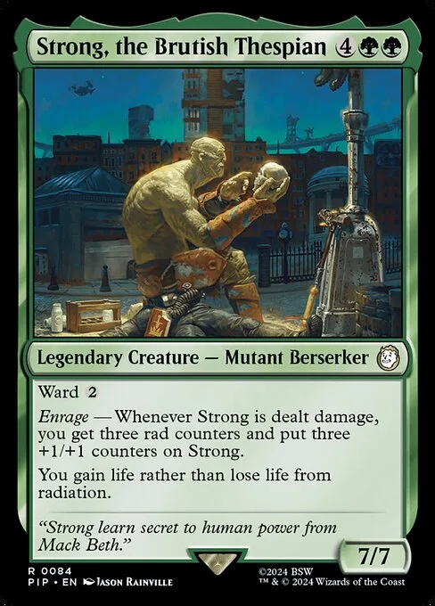Strong, actor salvaje