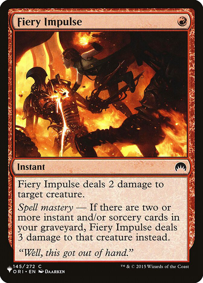 MTG Canarias - PLST ORI 145 - Fiery Impulse