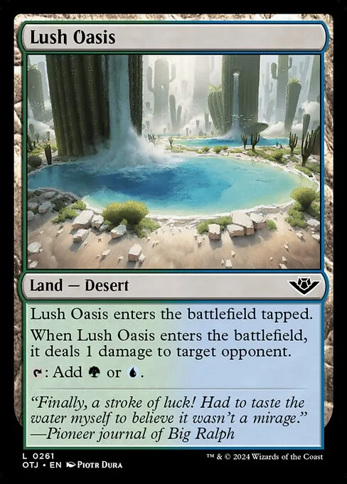 Oasis exuberante