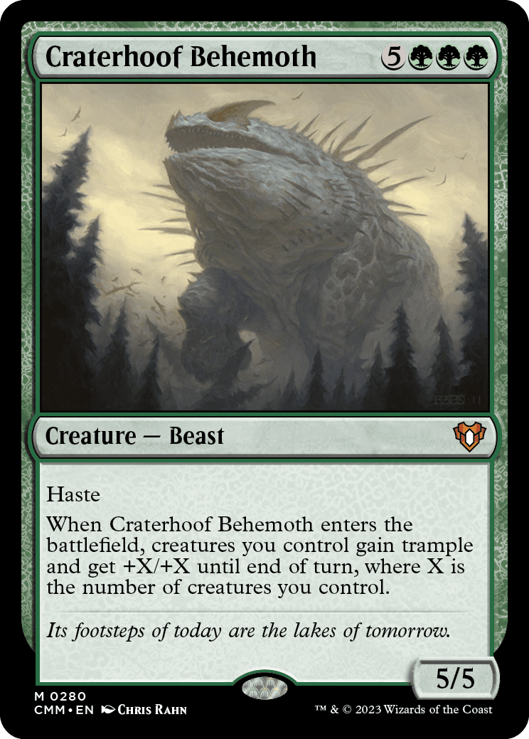 MTG Canarias - CMM 0280 - Craterhoof Behemoth