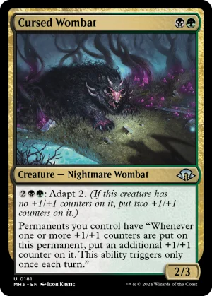 MTG Canarias – Cursed Wombat (MH3)