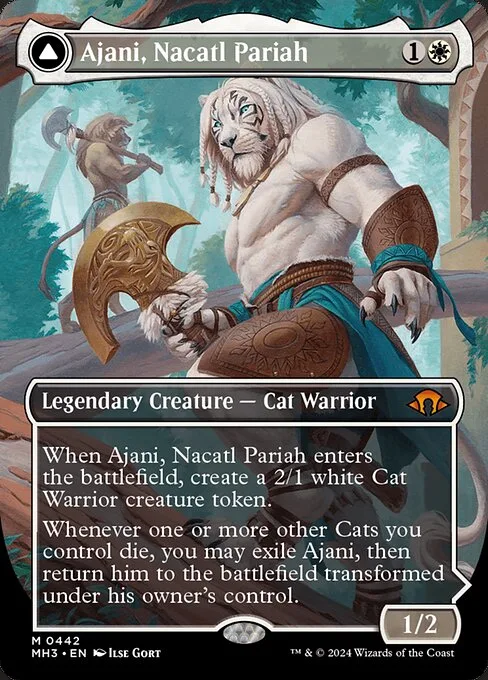 Ajani, paria de los nacatl // Ajani, vengador de los nacatl