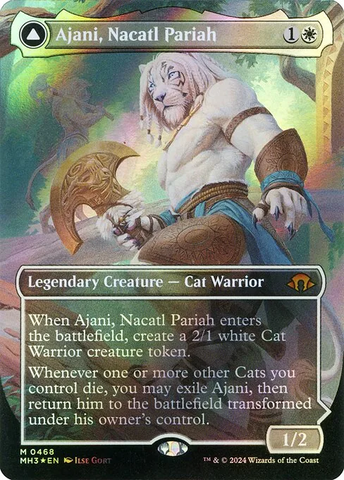 Ajani, paria de los nacatl // Ajani, vengador de los nacatl