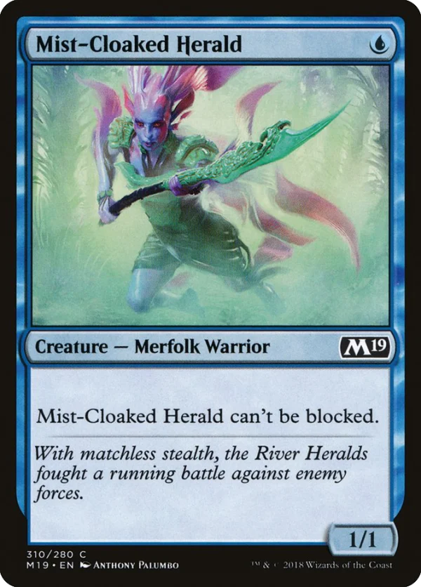 MTG Canarias - Mist-Cloaked Herald (M19)