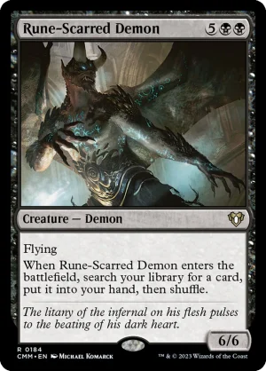 MTG Canarias - Rune-Scarred Demon (CMM)