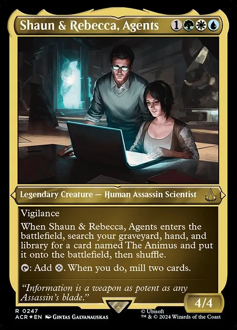 Shaun y Rebecca, agentes