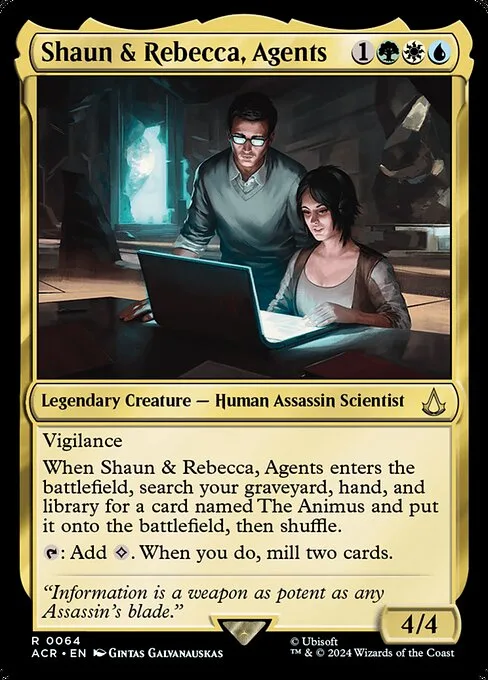 Shaun y Rebecca, agentes