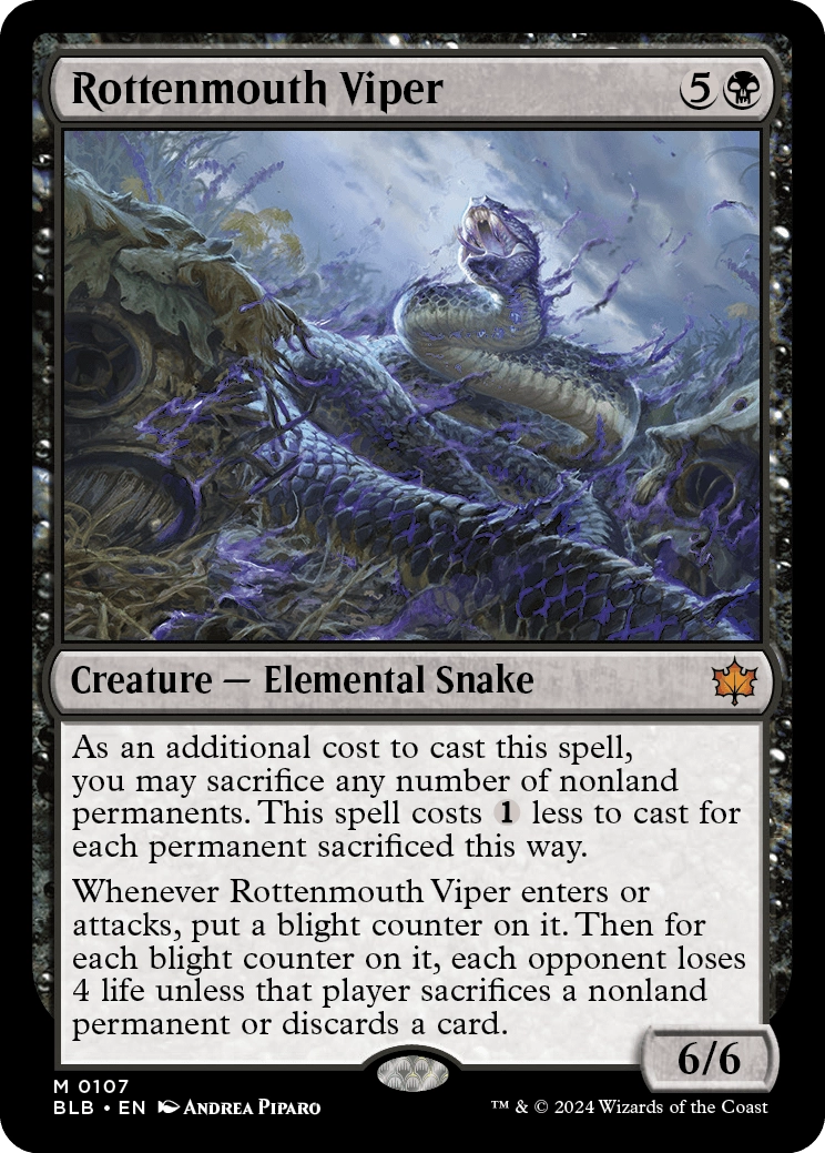 MTG Canarias - BLB 107 - Rottenmouth Viper