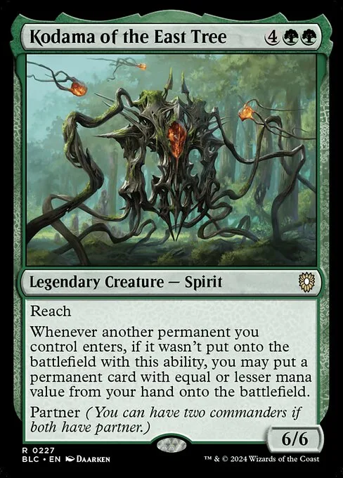 Kodama del árbol del este