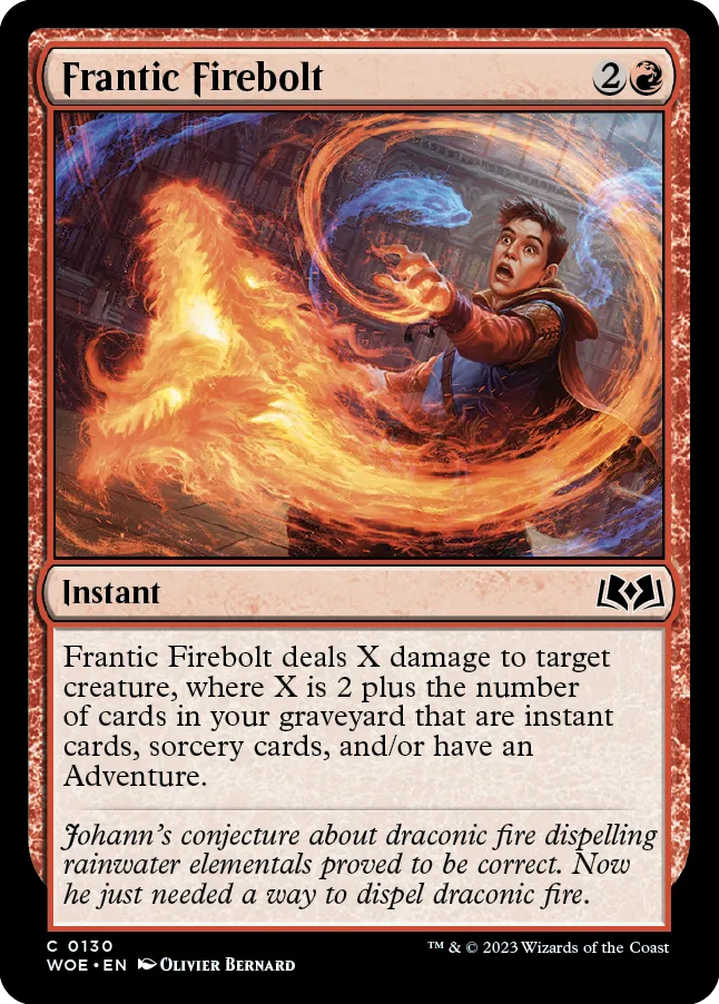 MTG Canarias - WOE 0130 - Frantic Firebolt