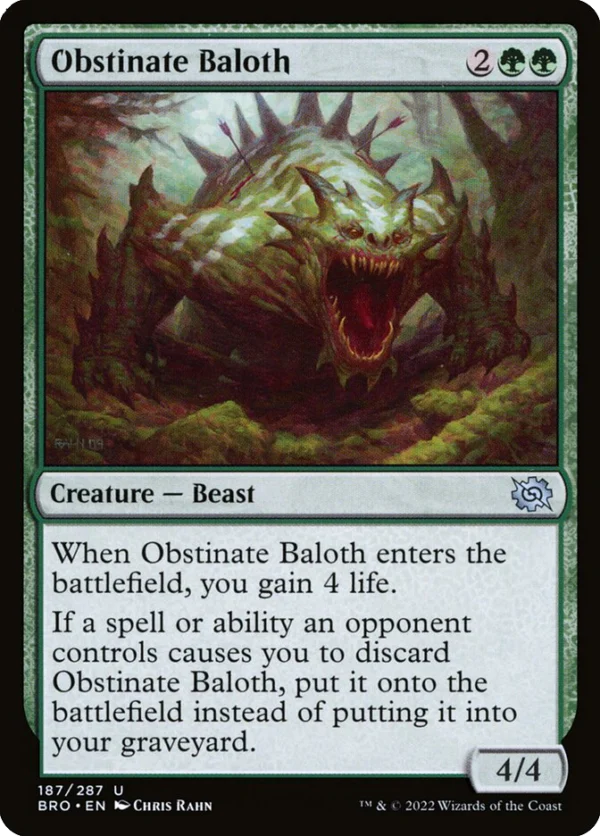 MTG Canarias - BRO 187 - Obstinate Baloth