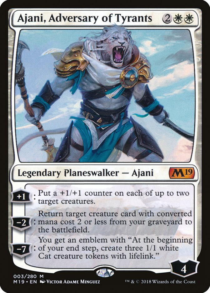 MTG Canarias - M19 3 - Ajani, Adversary of Tyrants