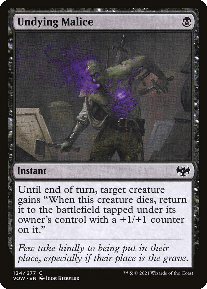 MTG Canarias - VOW 134 - Undying Malice