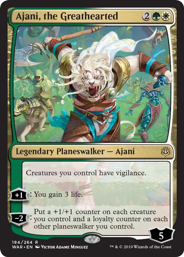 MTG Canarias - WAR 184 - Ajani, the Greathearted