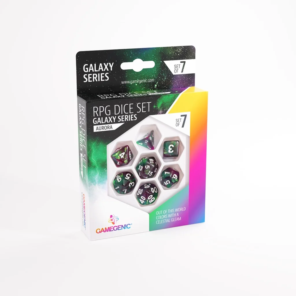 RPG DICE SET (set of 7) - GALAXY SERIES (Neptune)
