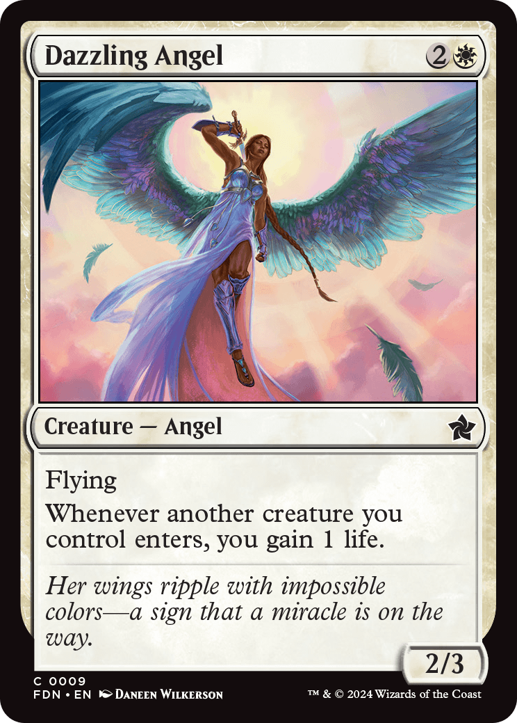 MTG Canarias - FDN 0009 - Dazzling Angel