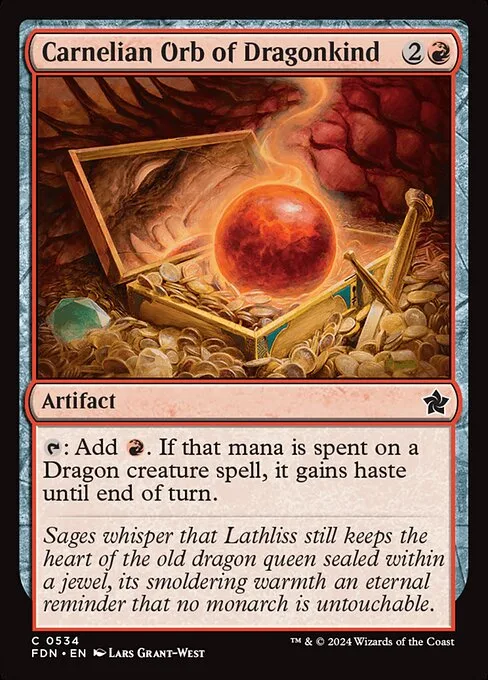 Orbe de los dragones de cornalina