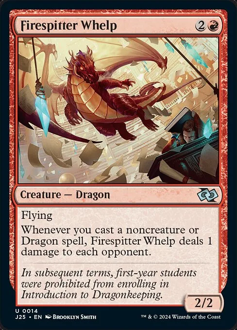 Cría escupefuego