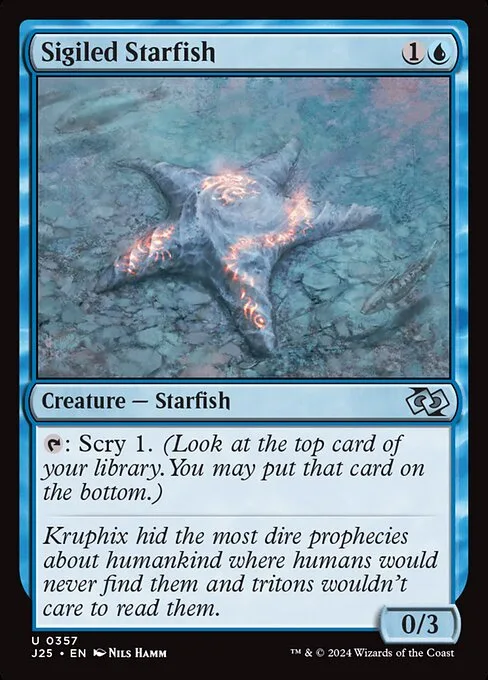Estrella de mar con runas