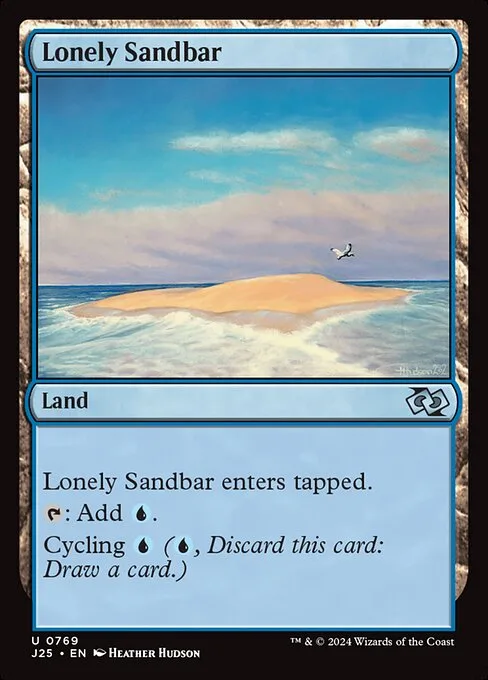 Banco de arena solitario