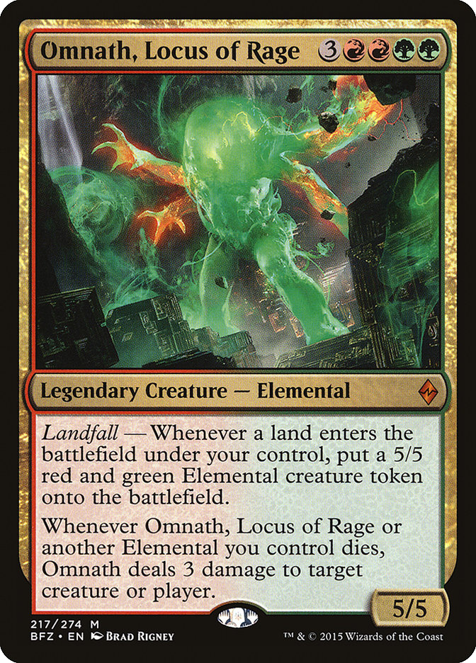 MTG Canarias - BFZ 217 - Omnath, Locus of Rage