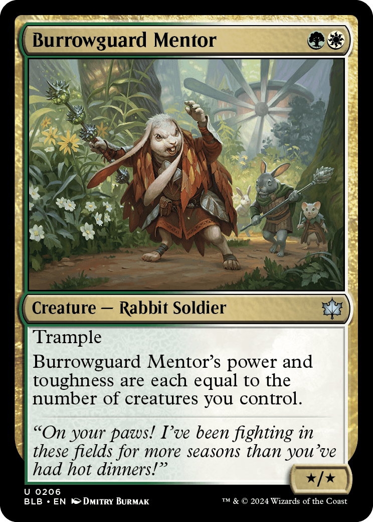 MTG Canarias - BLB 0206 - Burrowguard Mentor