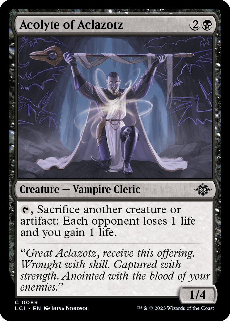 MTG Canarias - LCI 0089 - Acolyte of Aclazotz