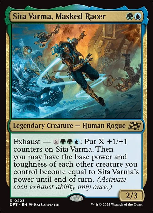 Sita Varma, corredora enmascarada