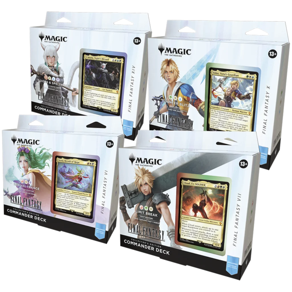 Set de 4 Mazos preconstruidos (Edición Coleccionista) de Final Fantasy
