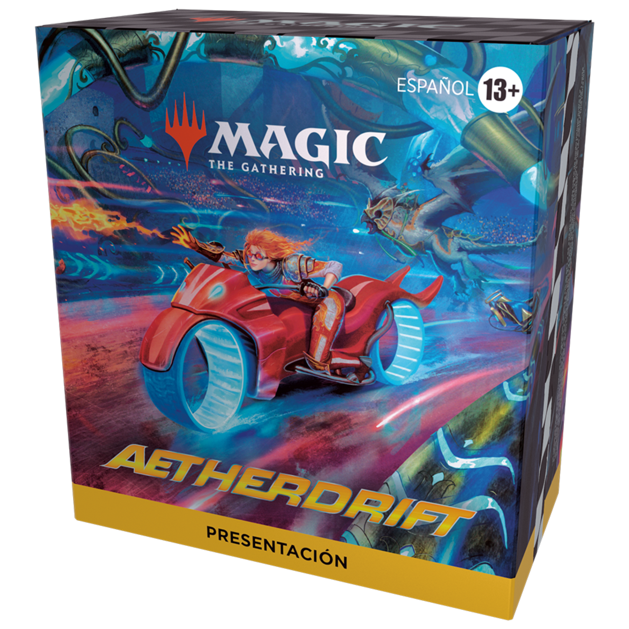 MTG Canarias - Kit de Presentación Aetherdrift At-Home + 2 sobres de juego en español