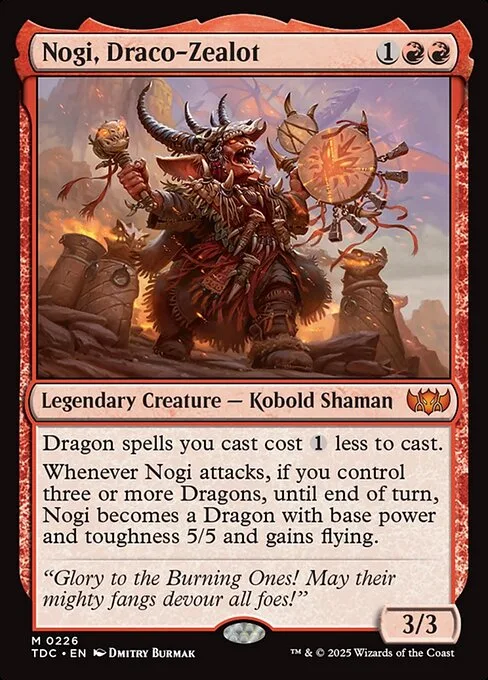 Nogi, fanático de los dragones