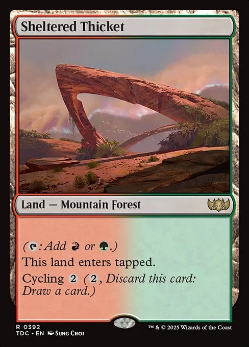 Matorrales resguardados