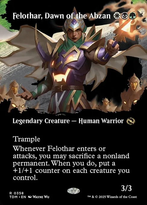 Felothar, Aurora de los Abzan