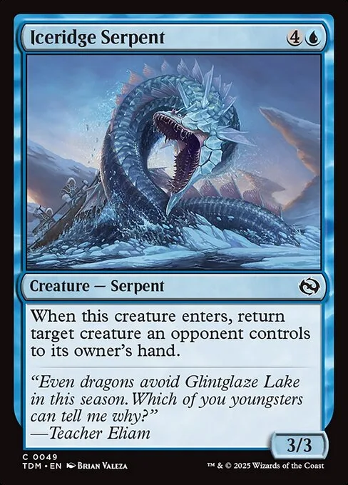 Serpiente de la gelicresta