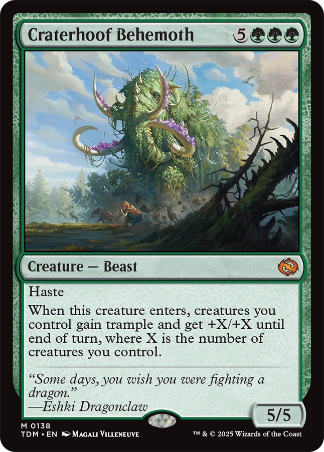 MTG Canarias - TDM 0138 - Craterhoof Behemoth